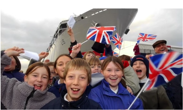 UK Royal Navy ship HMS Albion was launched by Princess Anne on March 9, 2001