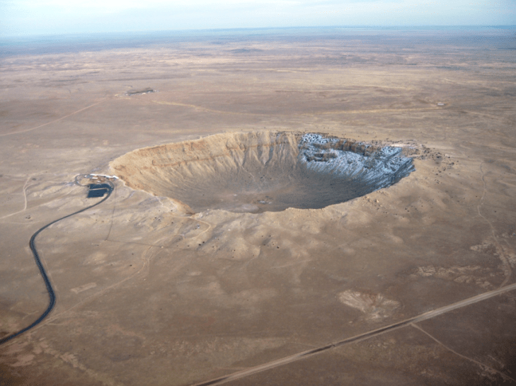 Meteor Crater near Winslow, Arizona