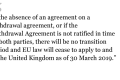 Draft Withdrawal Agreement was created to prevent a Hard Brexit