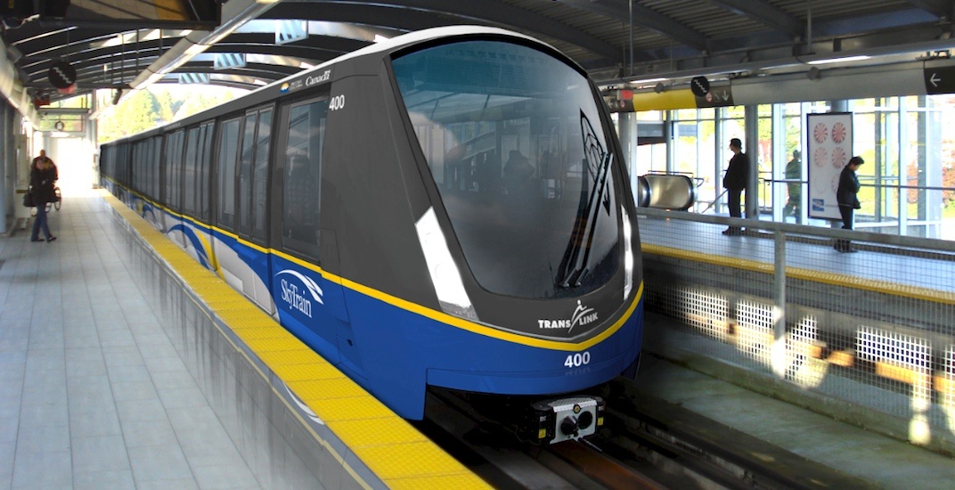Bombardier Mark III ALRT light rail cars in Vancouver, Canada