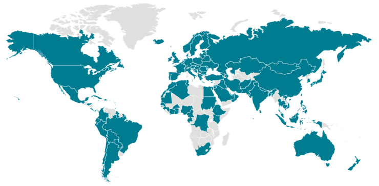 World Coronavirus cases, March 14, 2020